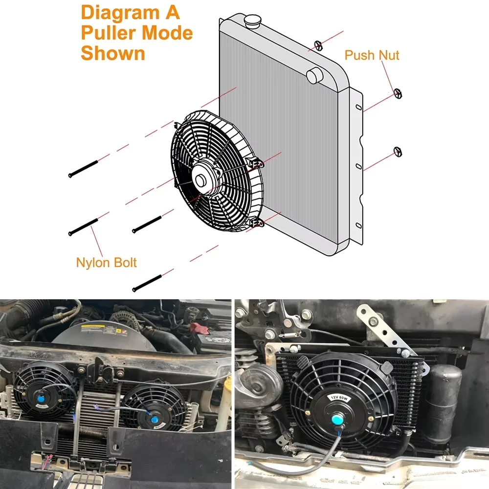 Kit ventilador de refrigeración aire acondicionado coche 12V universal - imagen 5
