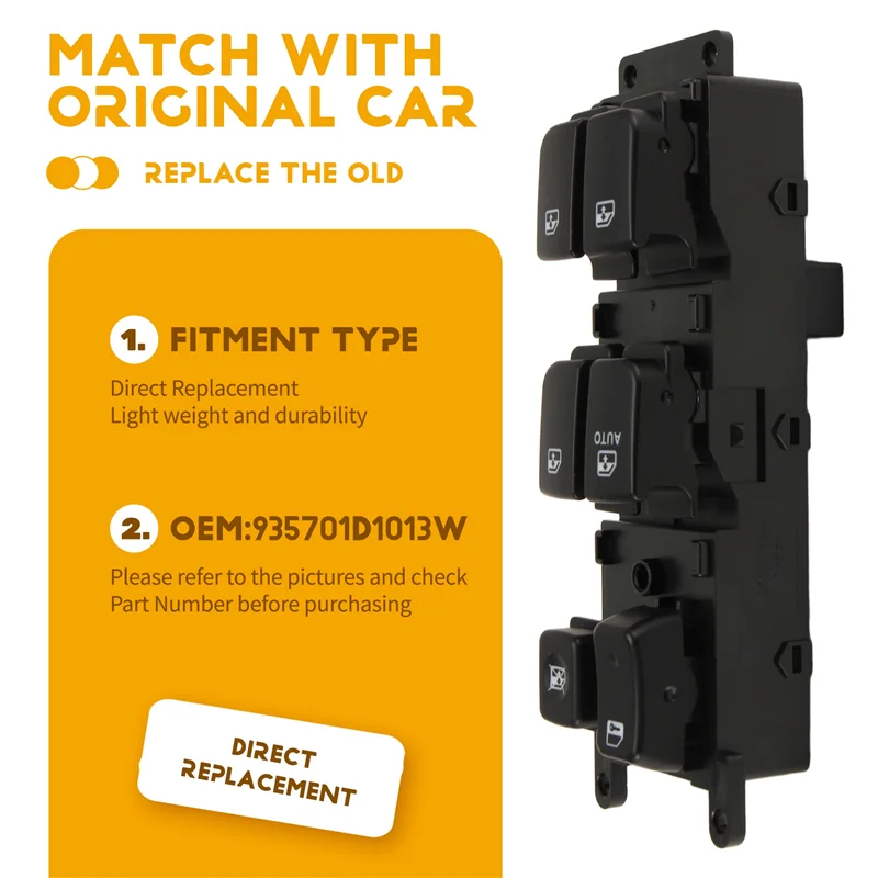 Interruptor elevalunas 93570-1D1013W Kia Carens 2007-2012 - imagen 5