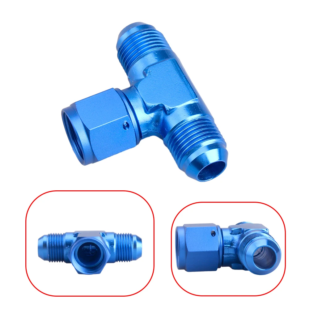 Adaptador ajuste rosca lateral aluminio hembra a macho AN4-AN12 negro - imagen 2