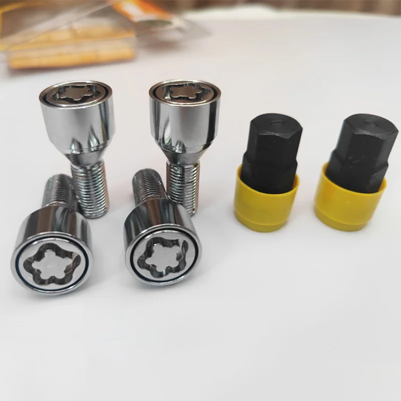 Kit tornillos antirrobo seguridad ruedas M12 M14 - juego acero - imagen 2