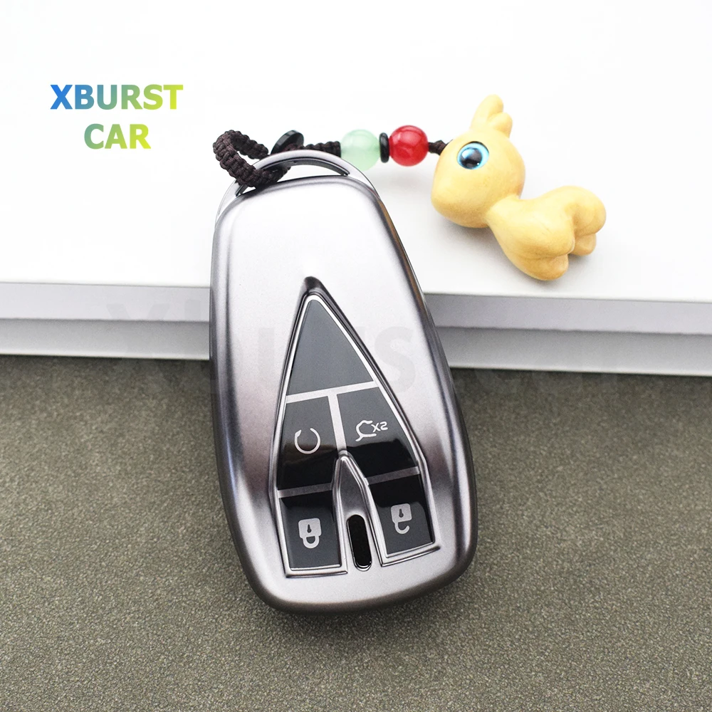 Carcasa de llave TPU gris para Changan CS35, CS55 y CS75 Plus