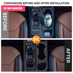 Panel embellecedor cambios fibra de carbono Ford Maverick 2022-2024