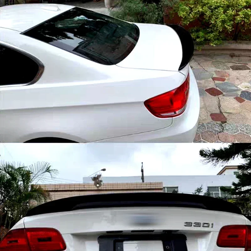 Alerón trasero de carbono real tipo ducktail para BMW E92 Coupé - imagen 2