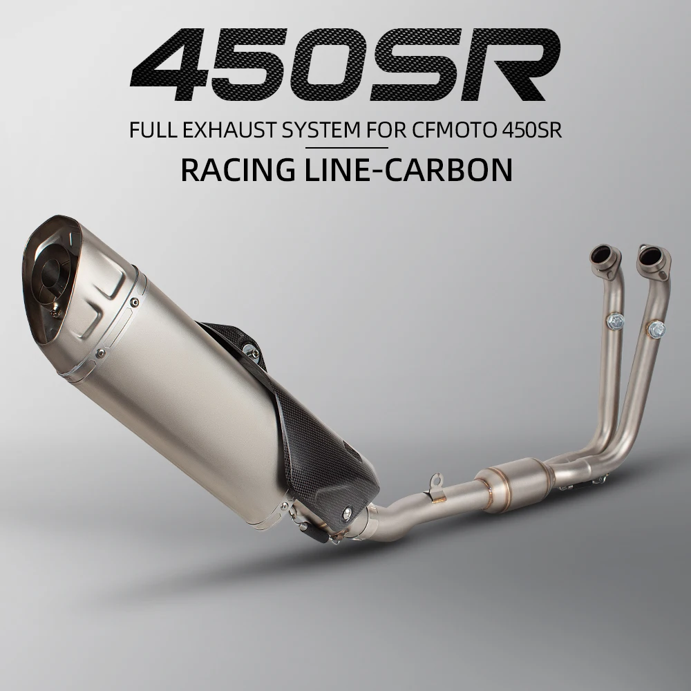 Escape deportivo CFMOTO 450 SR con silenciador R1