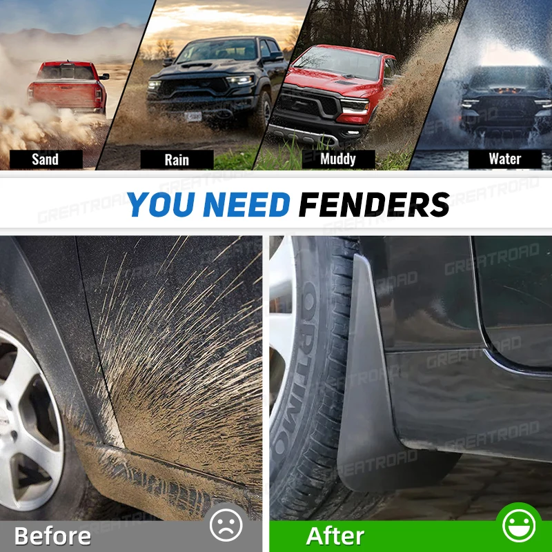 Juego de protectores contra salpicaduras para Land Rover Range Rove Vogue 2022 2023 2024, guardabarros de coche, accesorios para automóviles, 4 Uds. - imagen 5