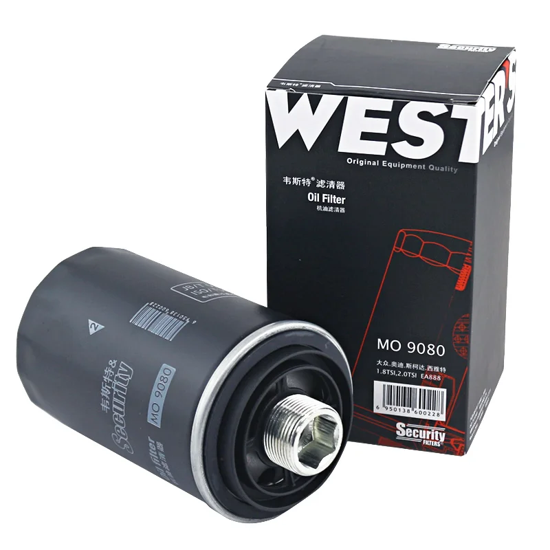 WESTGUARD-filtro de aceite MO9080 para coche, accesorio para GEELY HAVAL H6 VW Jetta Passat AUDI SKODA Octavia SEAT GREATWALL L06J115403Q = MANN W719/45 - imagen 2