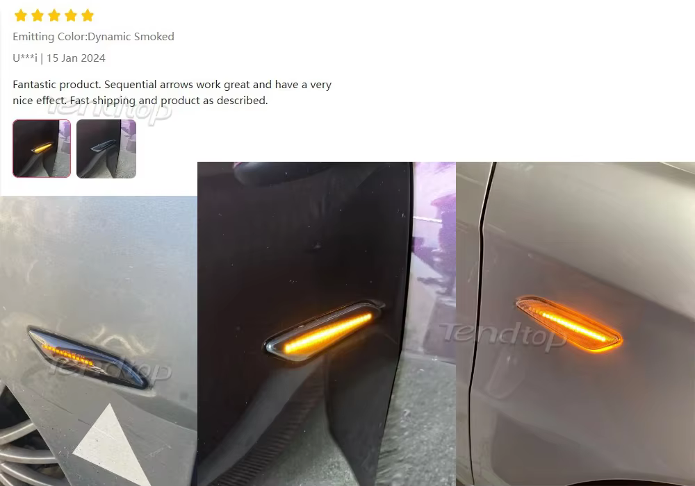 Luces LED laterales con intermitente dinámico