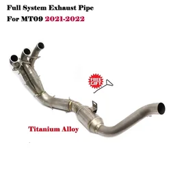 Escape deportivo de titanio para Yamaha MT-09 2021-2022