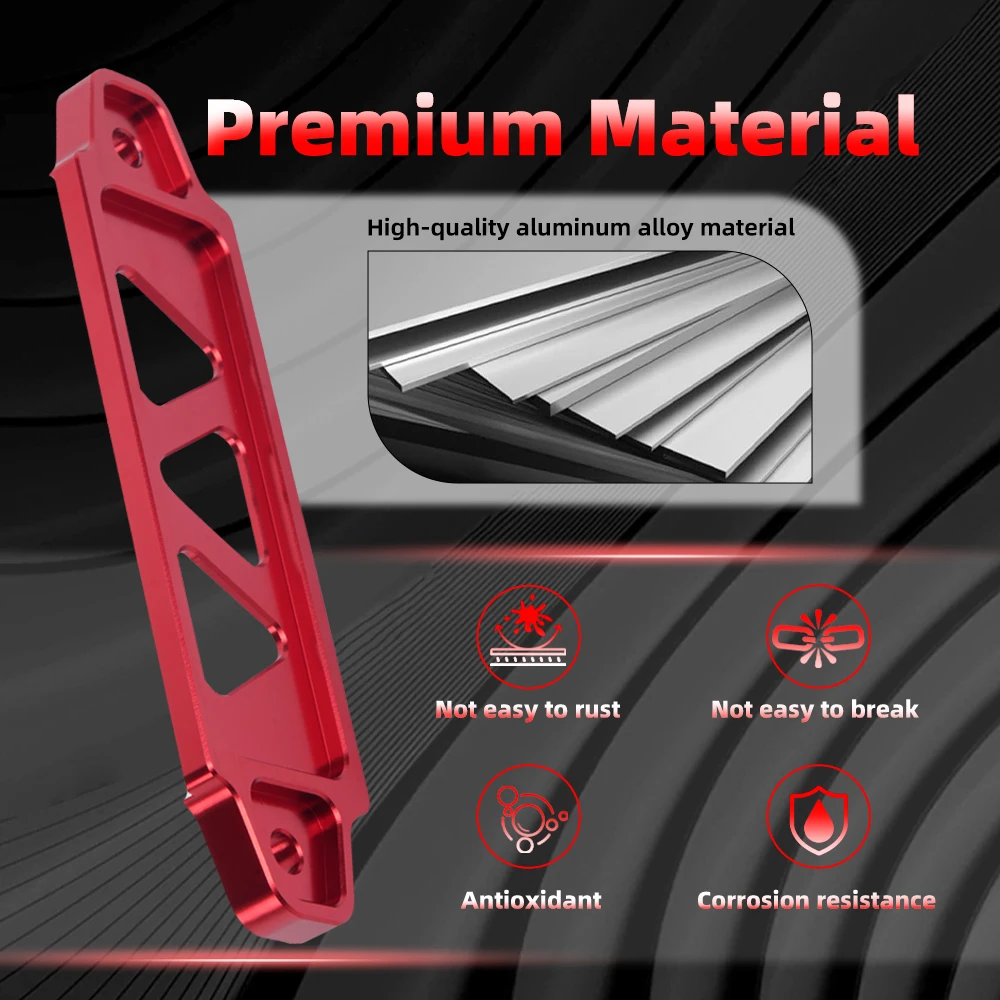 Amarre de sujeción de batería de aleación de aluminio de 145mm con ganchos en J para Honda Civic EG EK DEL SOL S2000 Acura Integra BTD003 - imagen 3