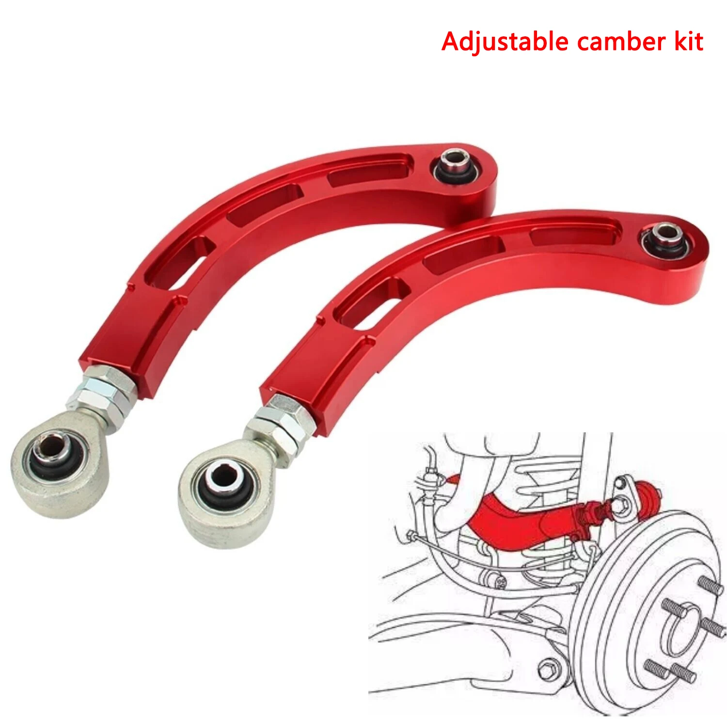 Kit de brazo de camber trasero ajustable para Honda Accord 2018-2022