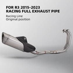 Escape completo Yamaha R3 MT03 inoxidable silenciador DB Killer