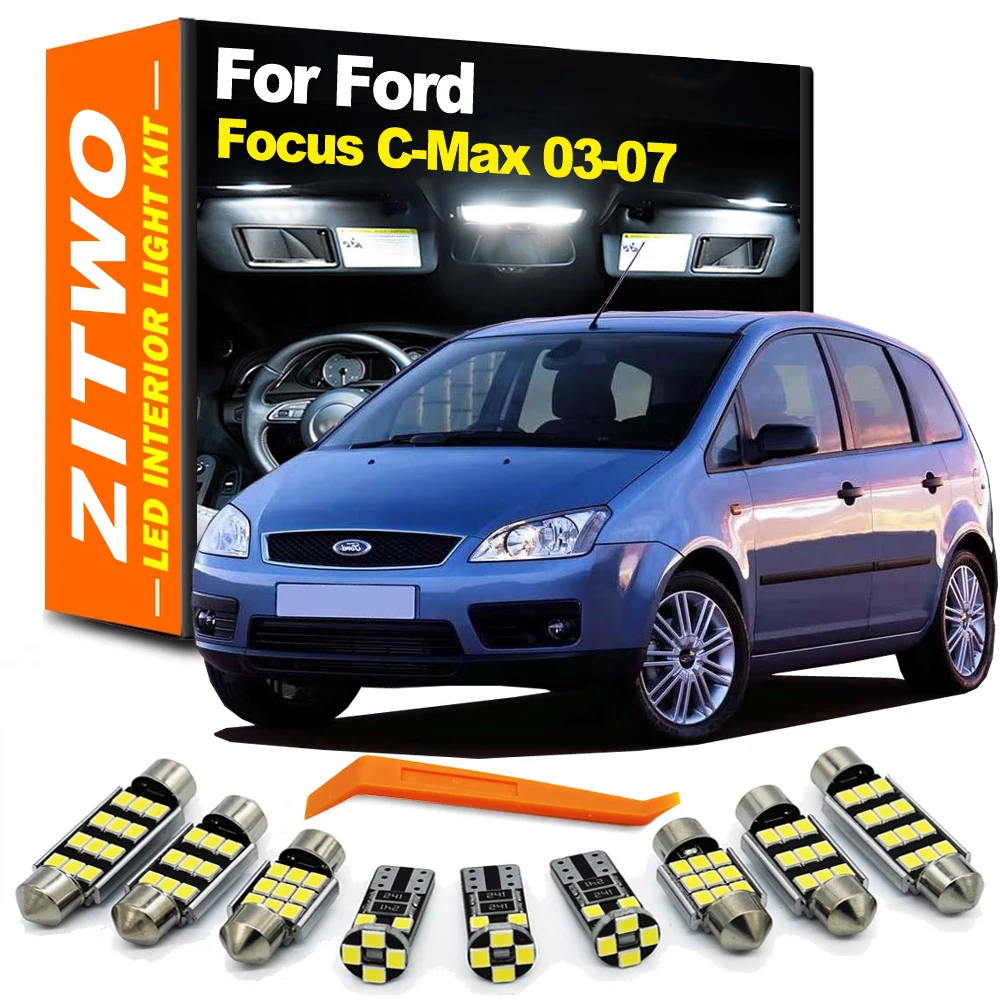 ZITWO Kit LED interior Canbus para Ford Focus C-Max 2003-2007