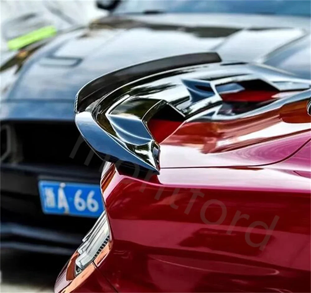 Alerón trasero Mustang GT500 2015-2023 ABS fibra carbono negro brillante - imagen 5