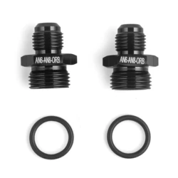 Adaptador recto de combustible AN6 macho a ORB AN6/8/10 negro anodizado