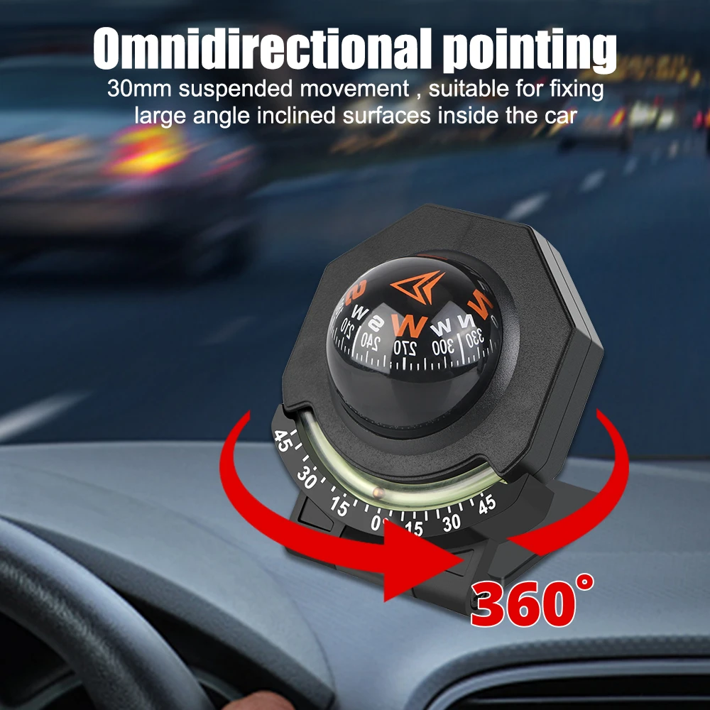 Brújula y medidor de pendiente 2 en 1 para coche – Alta precisión - imagen 3
