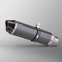 Silenciador universal para moto de 51 mm con doble salida