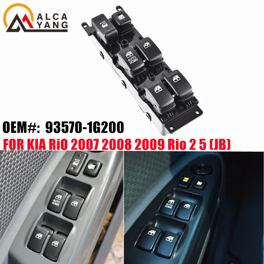 KIA 93570-1G200 Interruptor maestro ventanilla eléctrica Río 2007-2009