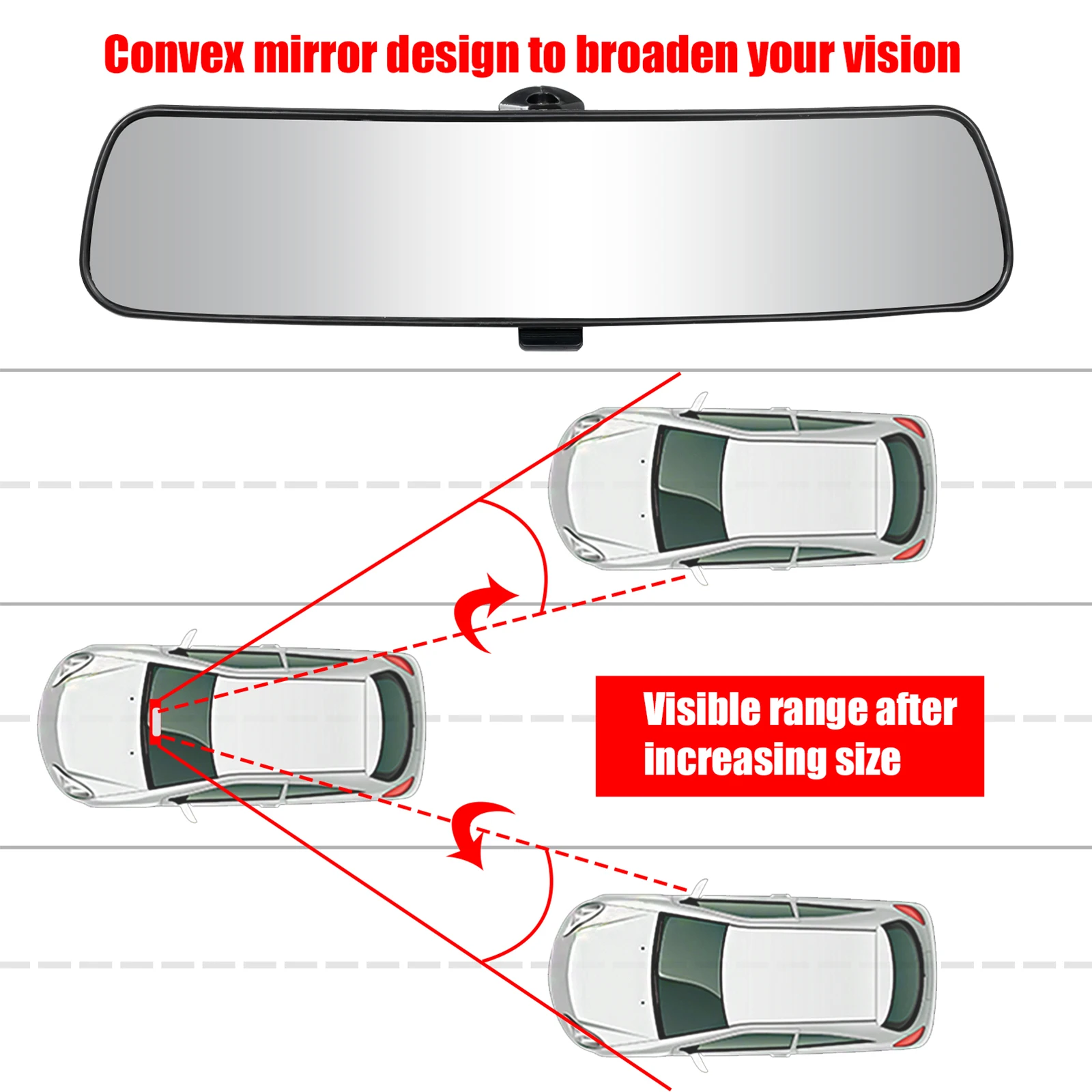 Espejo retrovisor interior para bebé 360° universal para coche - imagen 3