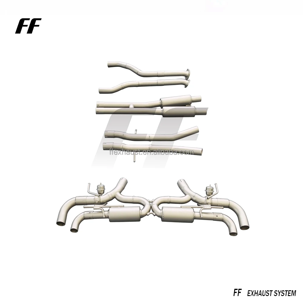 Escape Catback de coche deportivo de carreras para Lexus LC500 LC500H silenciador de tubo de Escape de acero inoxidable - imagen 4