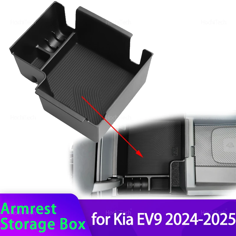 Caja reposabrazos Kia EV9 MV - organizador consola central negro