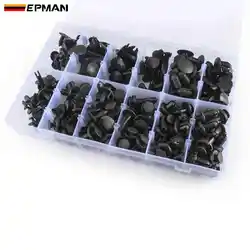 Kit clips plástico EPMAN para guardabarros y parachoques universales