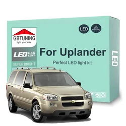 Bombillas LED CANBUS para Chevrolet Uplander 2005-2009, interior y matrícula