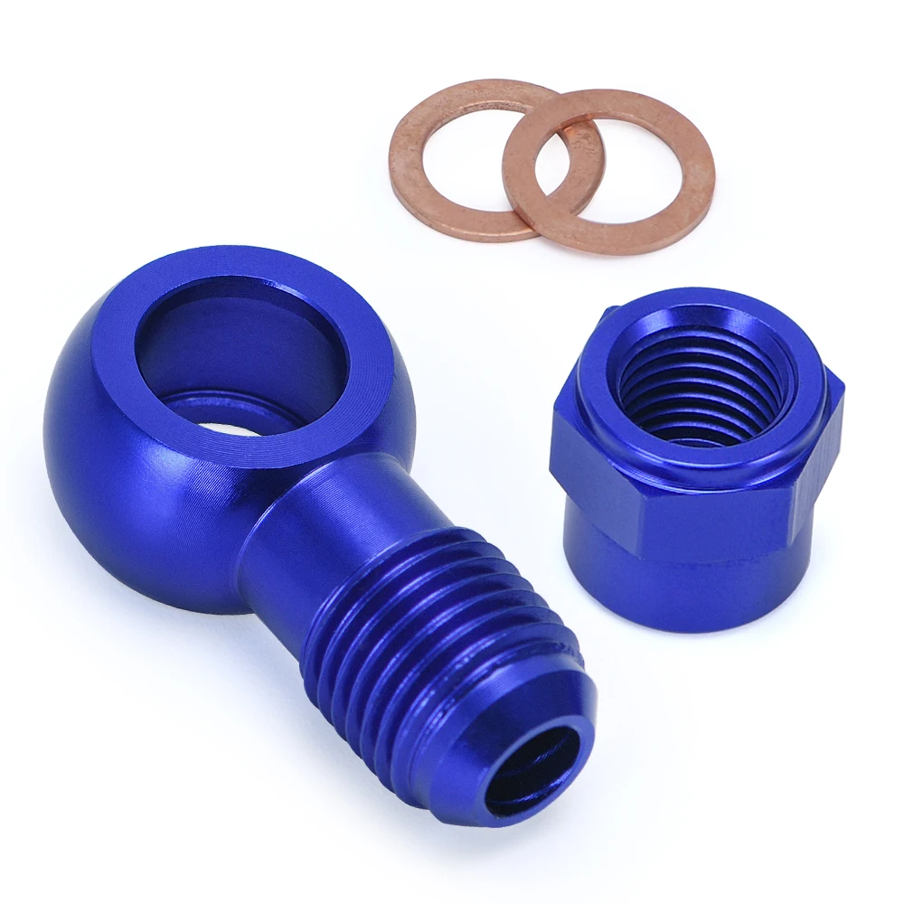 PQY bomba de combustible adaptador Banjo salida aluminio azul - imagen 2