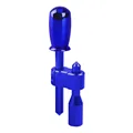 A blue