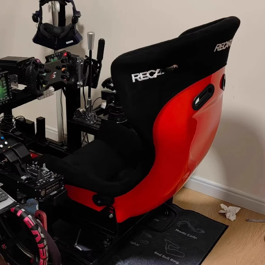 Asiento baquet RERACO GT para simulador de carreras VR rojo - imagen 3