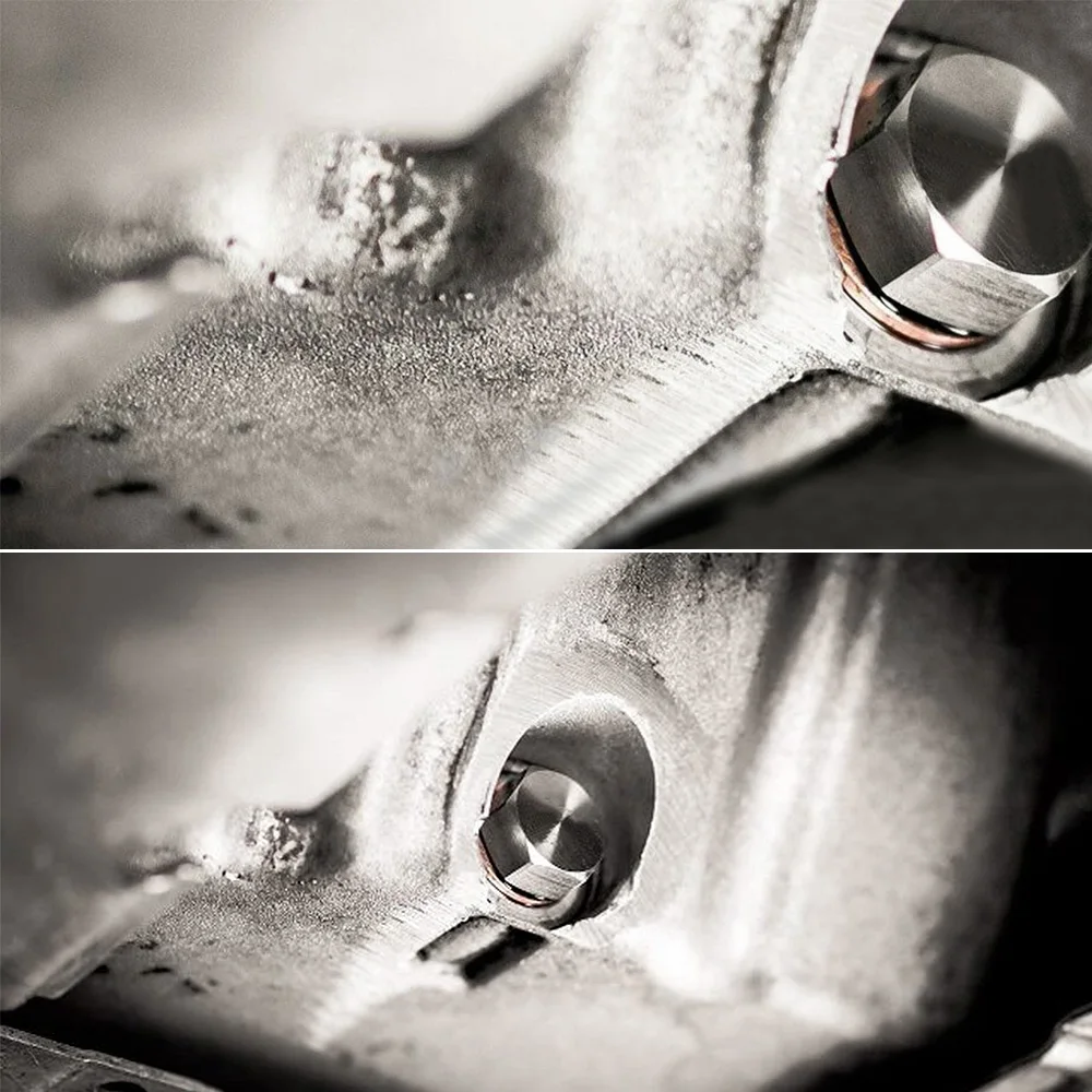 Tapón de drenaje de aceite magnético de acero inoxidable y tuerca de sumidero de drenaje de aceite M12x1,5 M12x1,25 M14x1,25 M14x1,5 9/16-18 - imagen 4