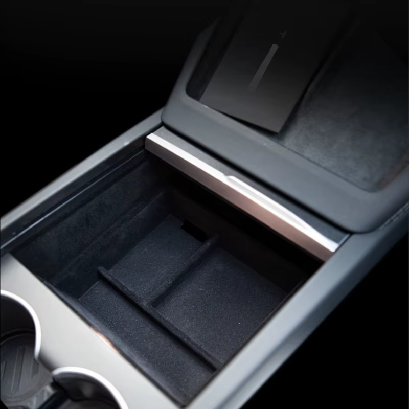 Organizador oculto de apoyabrazos central para Tesla Model Y Juniper - imagen 3