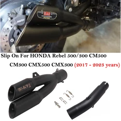 Silenciador de escape para Honda Rebel CMX 300/500 con DB killer