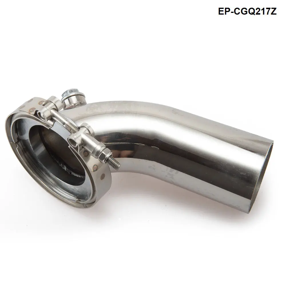 HY35/HX HE351 Adaptador de banda en V para turbo - codo inox 90 - imagen 2