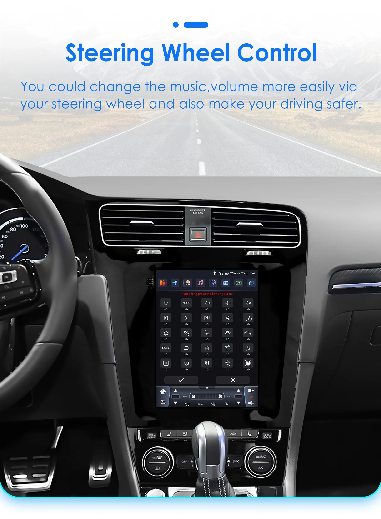 Autoradio Android multimedia GPS con Carplay para VW Golf 7 - imagen 5