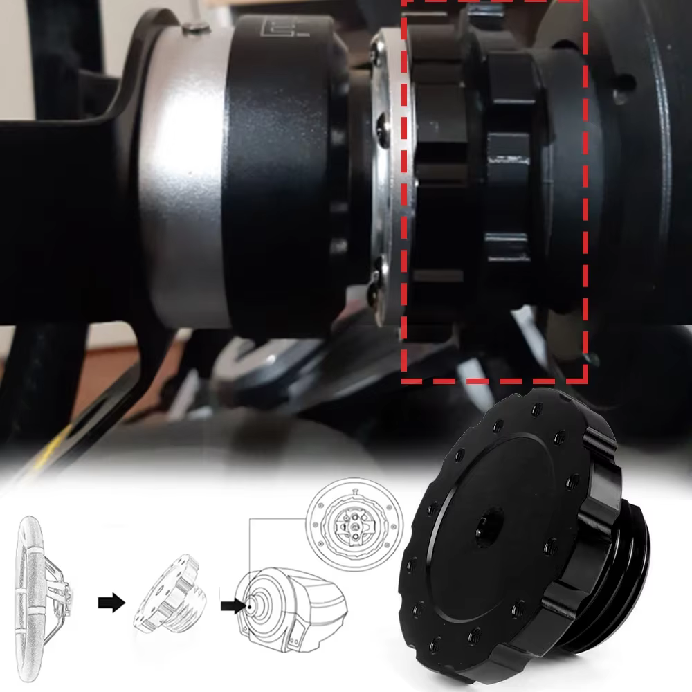 Adaptador de volante Thrustmaster TXT300 y T500TS de aluminio - imagen 4