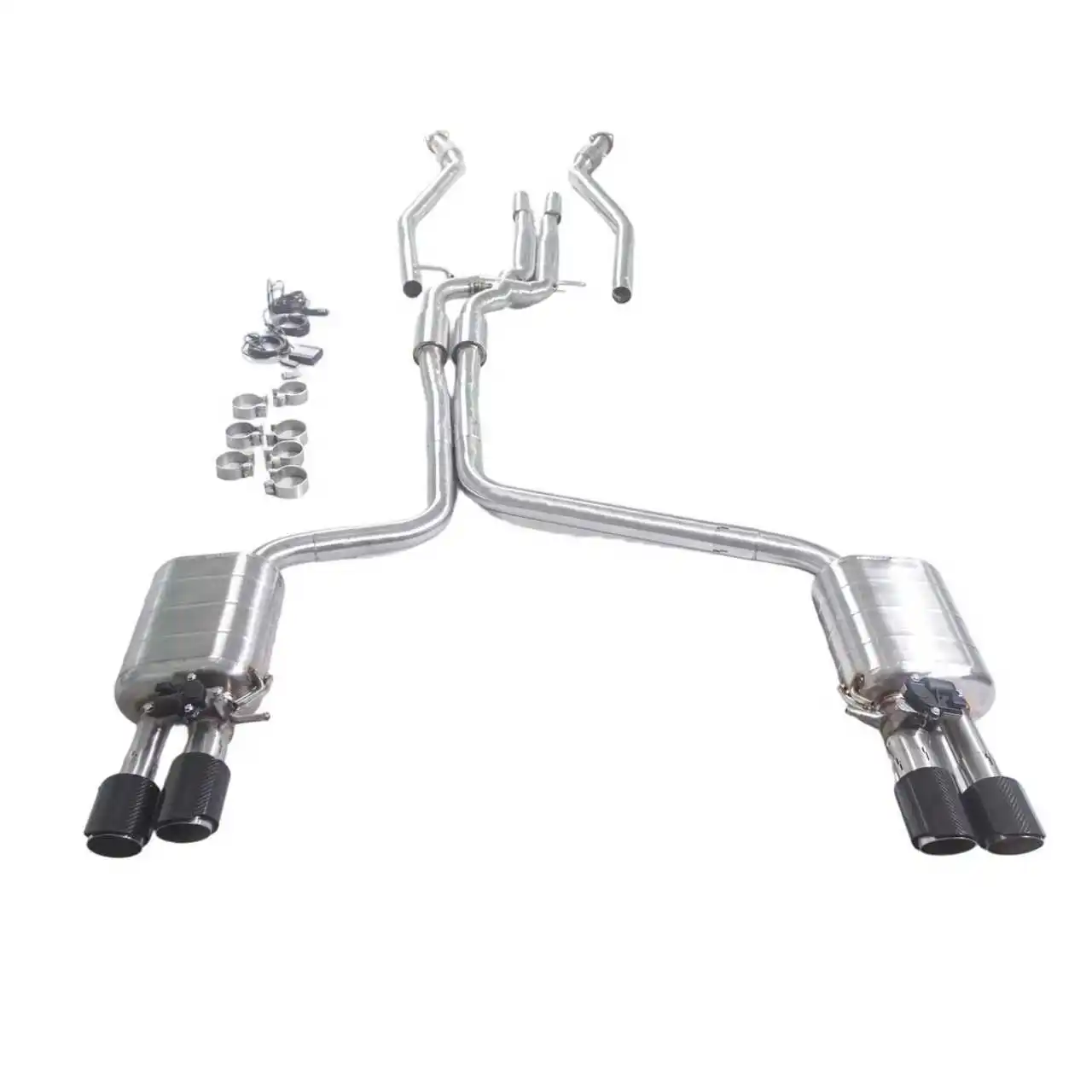 Escape cat-back GFC de acero inoxidable para Audi A6/A7/A8 C7