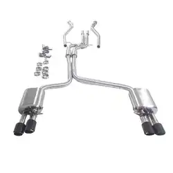 Escape cat-back GFC de acero inoxidable para Audi A6/A7/A8 C7