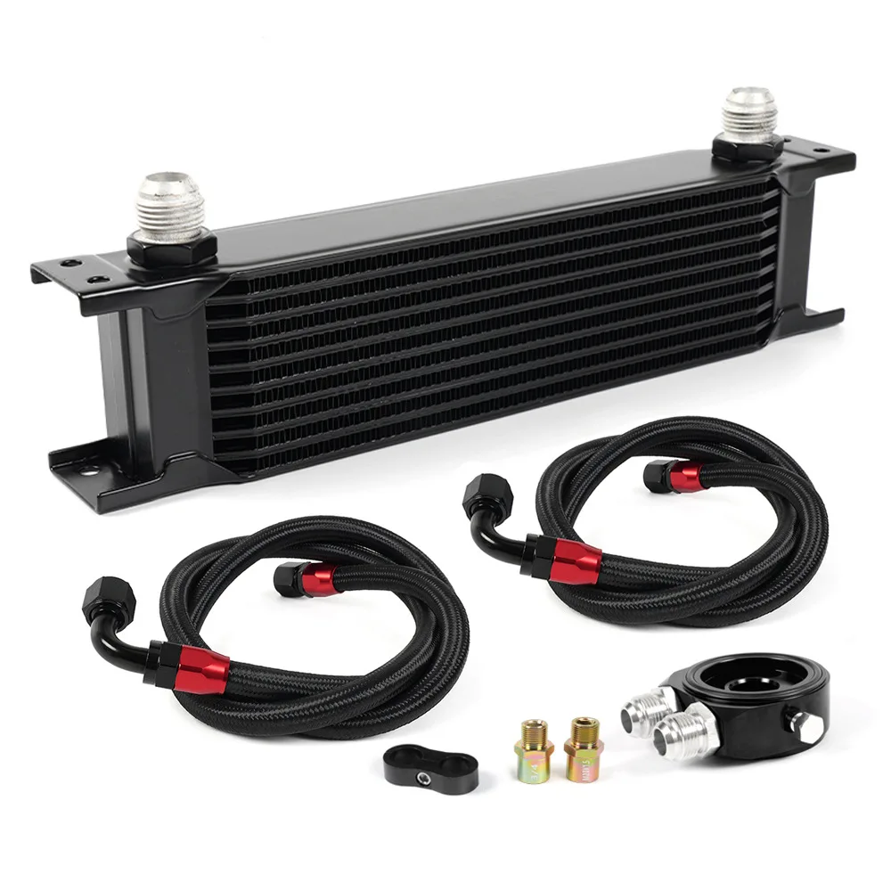 Kit enfriador aceite universal AN10 – radiador motor 10-15 filas - imagen 2