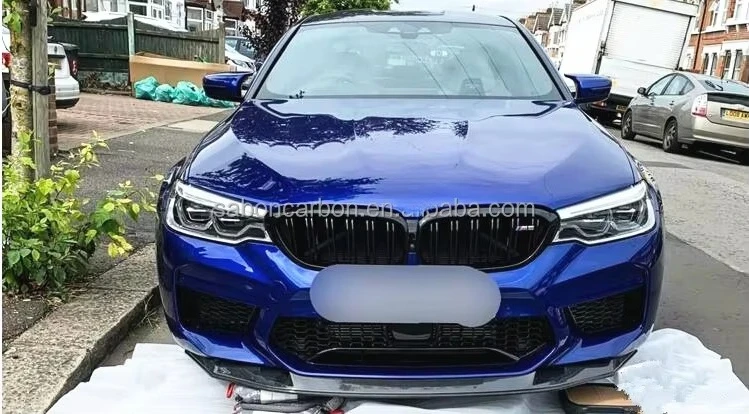 Labio delantero inferior de fibra de carbono GTS para BMW F90 M5 2019+ - imagen 2