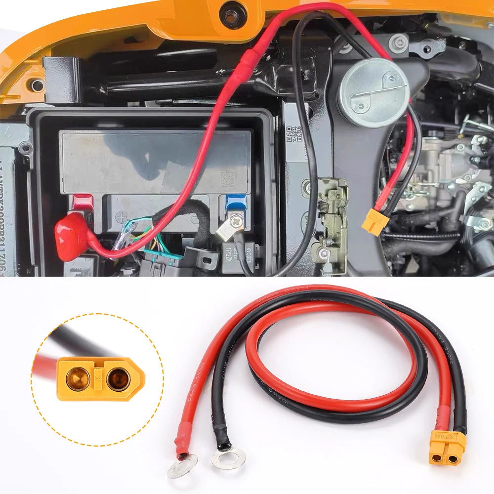 Cable de batería XT60 hembra con terminal M8, 10 AWG - imagen 2