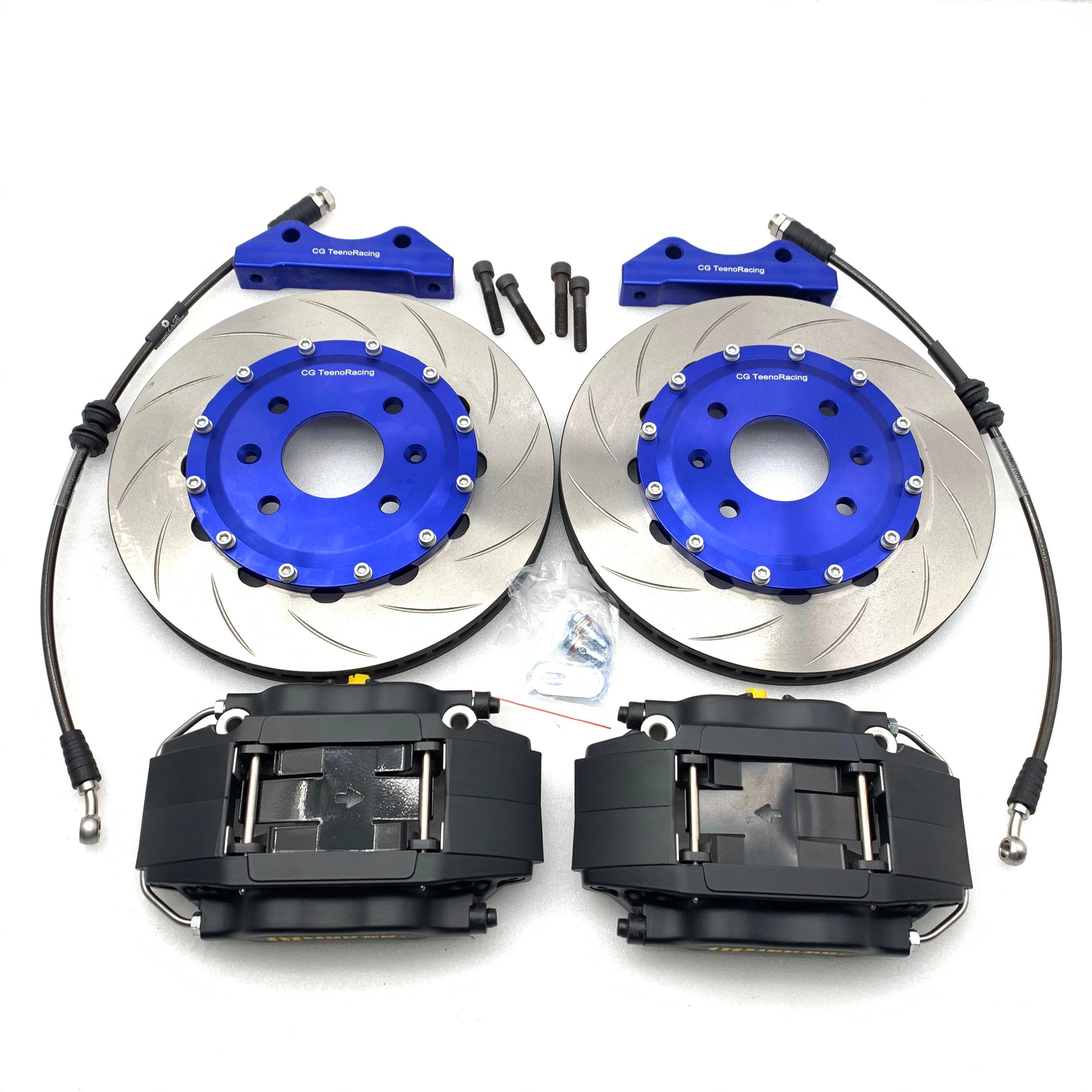 Kit frenos 4 pistones 7600 - rotor 300x24 Honda Civic EK Delantera