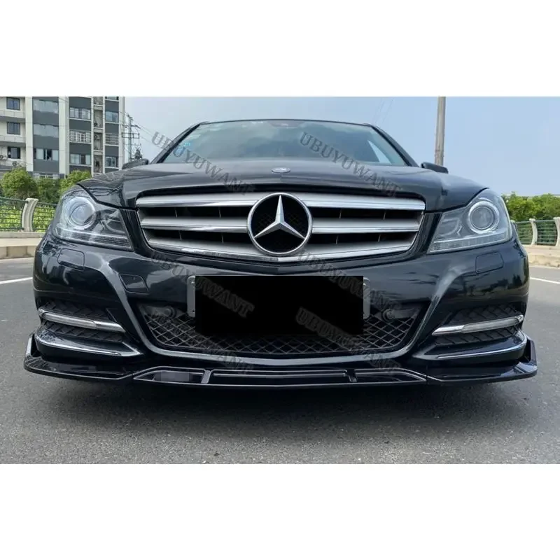 Alerón delantero Mercedes Clase C W204 con labio y divisores - imagen 2