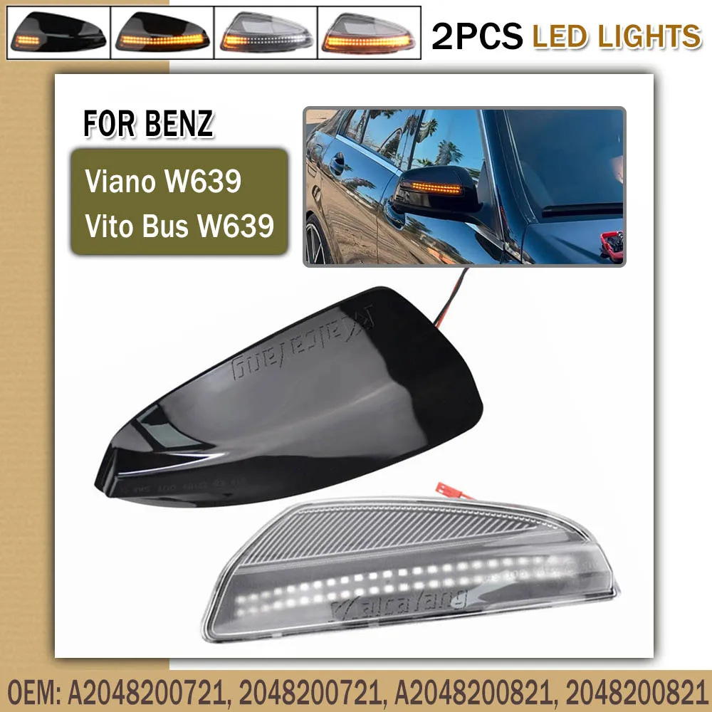 Intermitente espejo lateral LED blanco Mercedes Clase C W204 - imagen 2