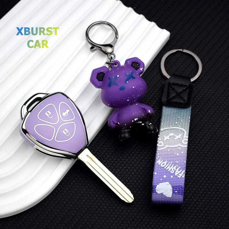 Funda de TPU para llave Toyota Corolla, Camry y RAV4