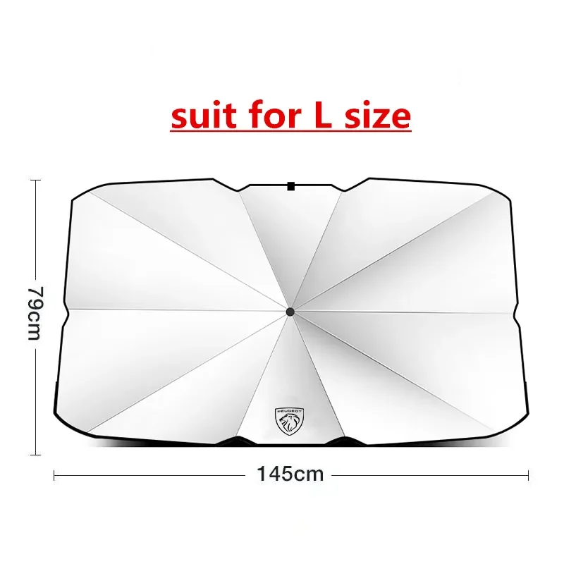 Parasol para parabrisas Peugeot 206/207/308/3008 UV reflectante - imagen 3