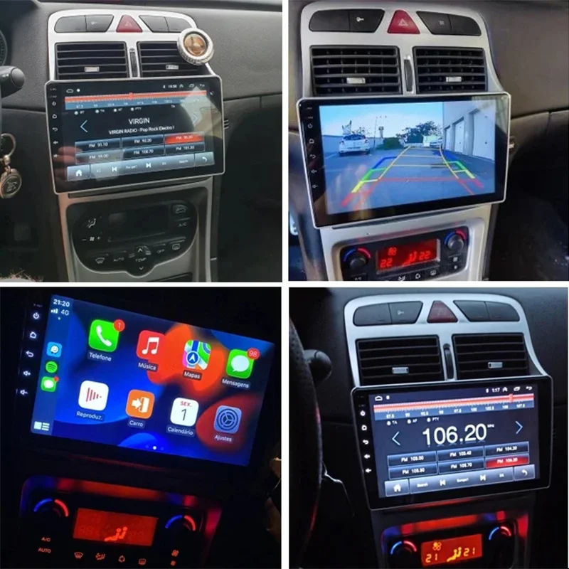 Autoradio Android JIUYIN 2 Din Peugeot 307 CC/SW 2002-2013 con Carplay y GPS - imagen 2