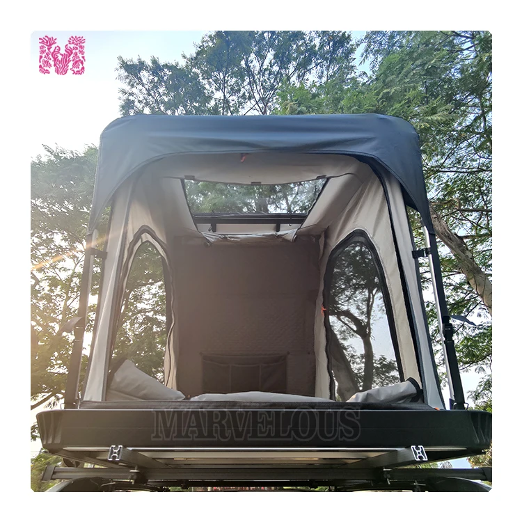 2024 RTS gran oferta tienda en el techo carcasa robusta triángulo tienda superior de techo de aluminio carcasa dura - imagen 2