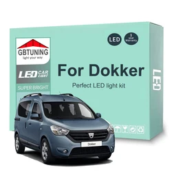 Bombillas LED interior Canbus para Dacia Dokker 2012-2023