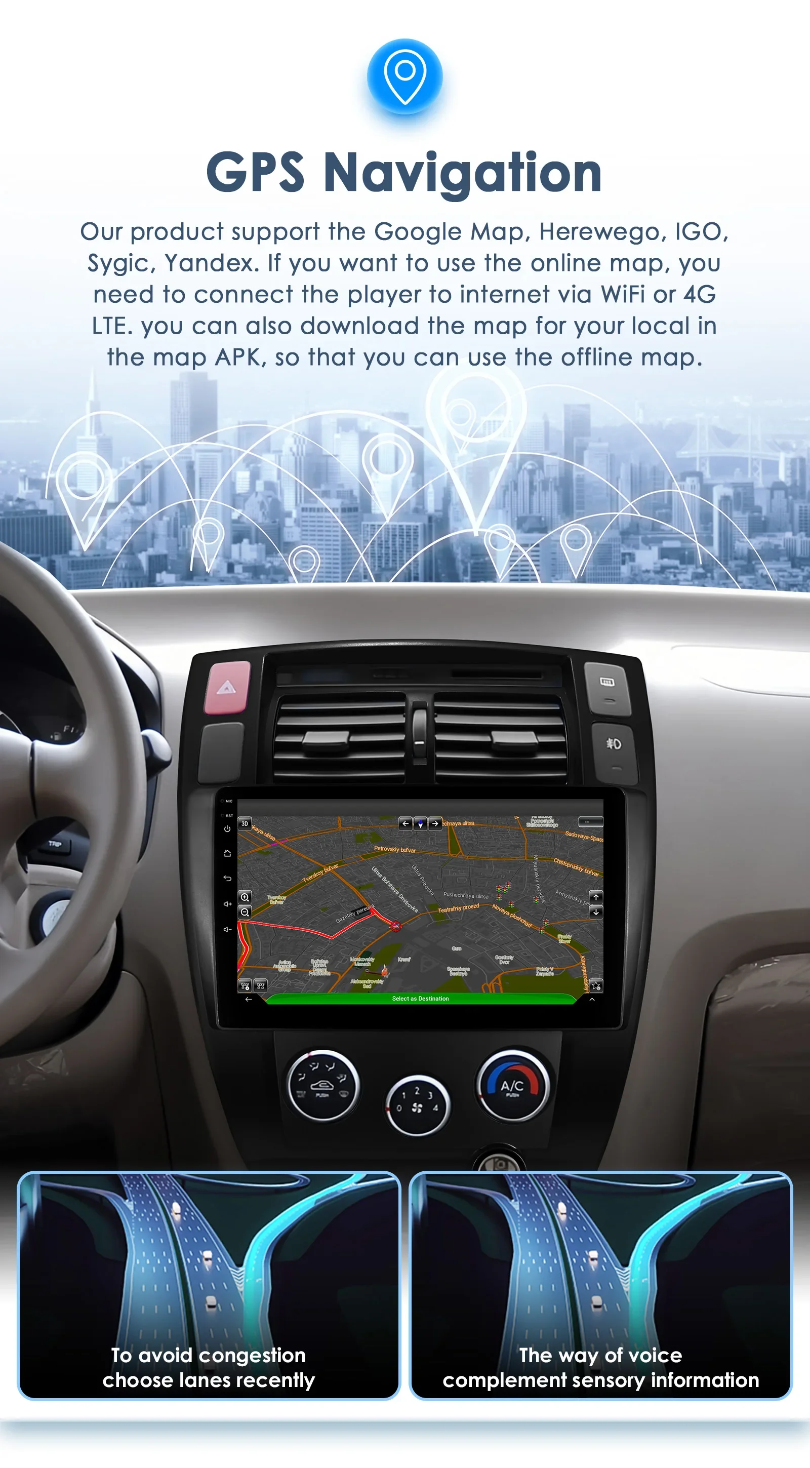 Autoradio 2DIN Android 13 con CarPlay y GPS – Hyundai Tucson - imagen 5
