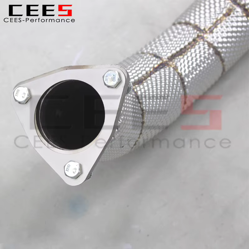 Tubo delantero recto CEES con silenciador para Honda Civic Type R FL5 - imagen 5